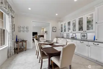 You'll love to hold dinner parties in this huge dining room