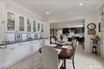 You can store all your precious dinnerware in these cabinets