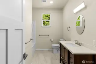 Full guest bathroom