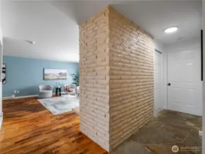 Entry way into open living area
