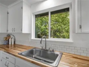 Brand new countertops and kitchen sink