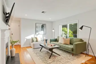 Light & bright front living room