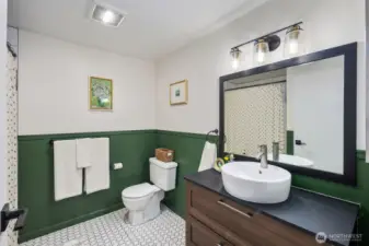 Spacious, oversized bathroom