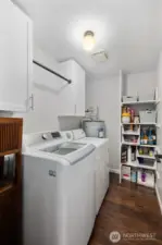 Laundry/utility room off kitchen