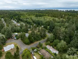 Aerial of property and surroundings