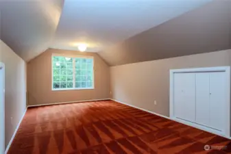 Bedroom#2 or BONUS ROOM with dormer storage on both sides AND a large closet