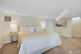 Lower Level primary suite.