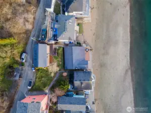 Aerial view of the property.