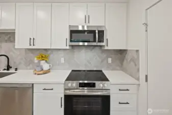 Photos of Model Home at the Property.