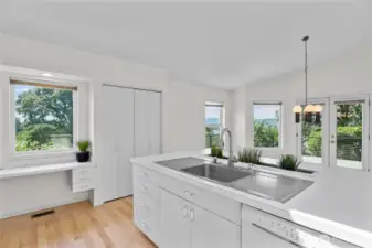 view from kitchen