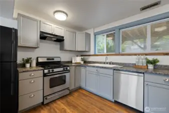 Kitchen on Daylight Basement Level
