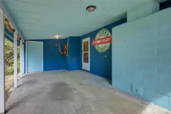 Carport with storage