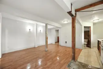 Downstairs living area