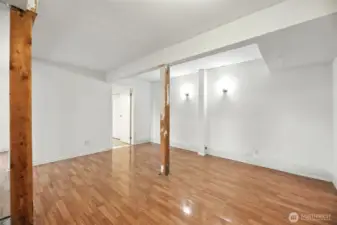 Downstairs living area.