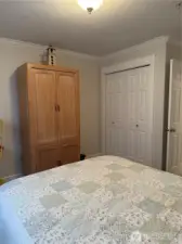 Closet for second bedroom