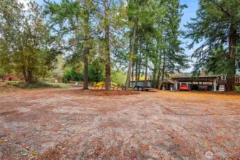 Large, existing circular driveway presents additional opportunities for a potential shop, garage, barn, etc.