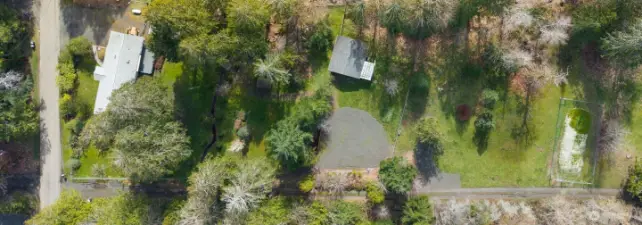 Over head Photo of Entire Property (Home, Outbuildings)