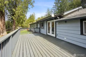French Doors Leading to Back Deck