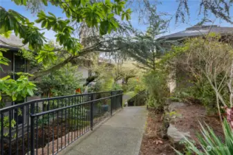 Walkway to entrance. 2 level BLDG of 15 units