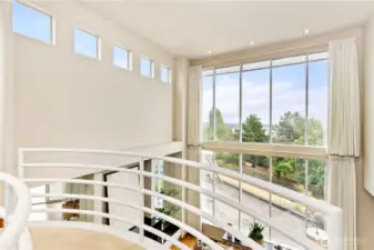 Gorgeous view from second floor winding staircase!