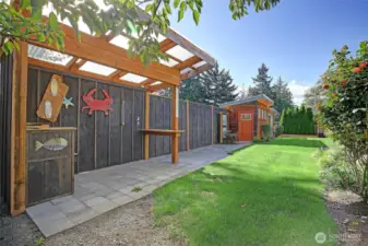 Steps From An Outdoor Kitchen Area~