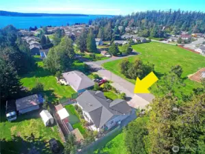 Looking West over Property Towards Beach~