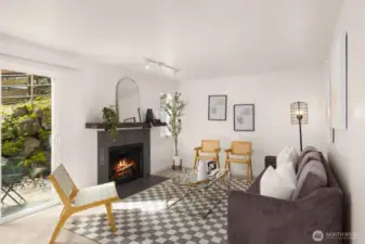 A light-filled living room to welcome you home