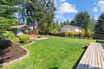 Backyard is fully fenced!
