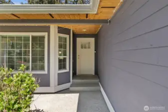 Welcoming Entry! Notice The Enclosed Soffits!