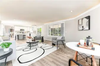 The spacious great room serves as the heart of the home, combining comfort and style with an open layout that's perfect for relaxing or gathering with family and friends.