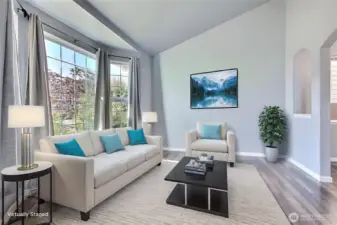 Front entry living space