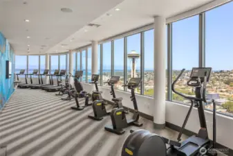 41st Floor fitness center.