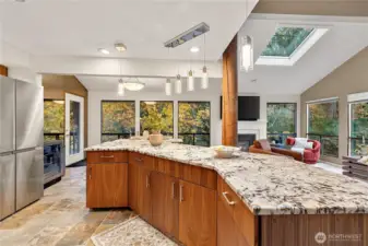 Natural stone flooring