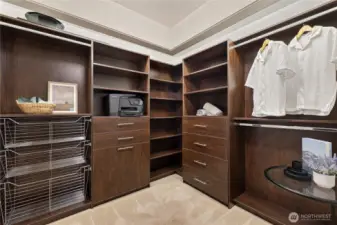 Custom walk-in closet
