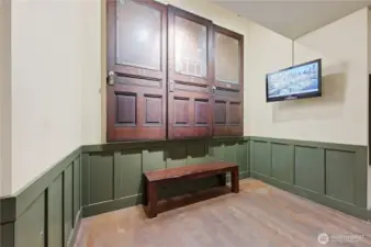 Here's one of the original doors saved from 1908.