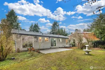 A peaceful backyard setting that balances privacy and openness, ideal for everyday enjoyment.