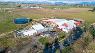 The property has a lot of driveways for easy access off of Badger Road.