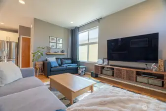 Additional living area on the other side of the kitchen.