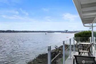 Looking out from primary bedroom deck