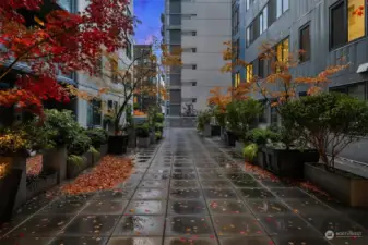 Another outdoor space is the 3rd floor private courtyard.