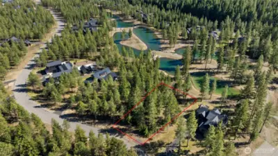 Not many lake frontage sites left.