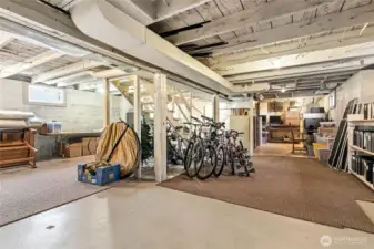Basement with potential office space or sublet