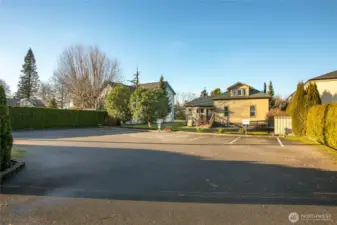 Large parking area