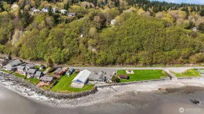 The large white top covers the seasonal heated pool.