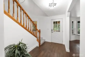 As you enter the home you are greeted by beautiful tile floors that look like wood. Durable and easy to care for. .Fresh interior paint throughout the home