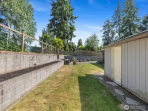 There’s plenty of space to build your dream firepit area, add a greenhouse, or simply relax under the stars.