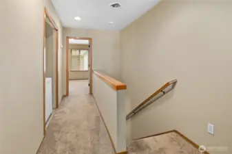 Hallway on the upper level.