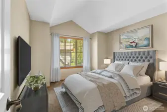 Staged Bedroom 1.