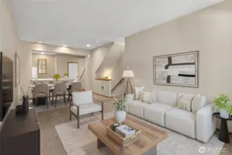 Staged Living, Dining & Eating Area.
