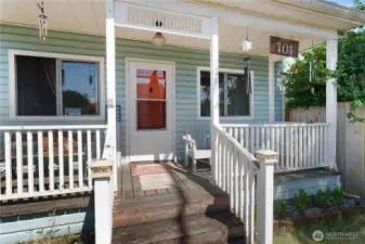 Quaint front porch
